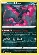 Galarian Moltres 093  - Holofoil SWSH07 Evolving Skies - Holo Rare