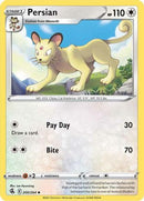 Persian 200  - Reverse Holofoil SWSH08 Fusion Strike - Uncommon
