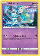 Meloetta 124  - Reverse Holofoil SWSH08 Fusion Strike - Rare