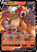 Entei V 022  - Holofoil SWSH09 Brilliant Stars - Ultra Rare