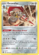 Escavalier 101  - Reverse Holofoil SWSH09 Brilliant Stars - Rare