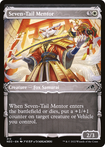 Seven-Tail Mentor (Showcase Samurai) [Kamigawa: Neon Dynasty]