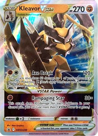 Kleavor VSTAR SWSH249  - Holofoil SWSH Sword & Shield Promo Cards - Promo