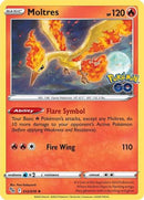 Moltres 012  - Reverse Holofoil Pokemon GO - Holo Rare