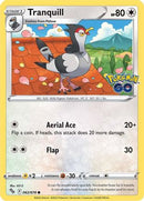 Tranquill 062  - Reverse Holofoil Pokemon GO - Common