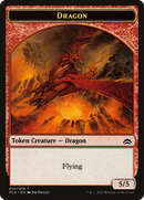 Dragon // Saproling Double-Sided Token [Planechase Anthology Tokens]