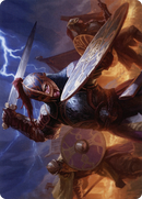 Beskir Shieldmate Art Card [Kaldheim Art Series]