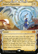 Teferi's Protection (STA-011) - Strixhaven Mystical Archive: (Showcase) (Borderless) Etched Foil