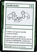 Gorilla Tactics (2021 Edition) [Mystery Booster Playtest Cards]