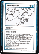 Memory Bank [Mystery Booster Playtest Cards]