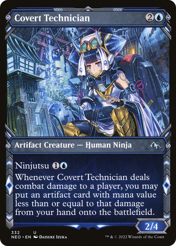 Covert Technician (Showcase Ninja) [Kamigawa: Neon Dynasty]