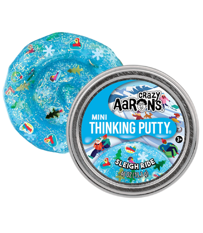 Crazy Aaron's - Mini Tin- Sleigh Ride Thinking Putty