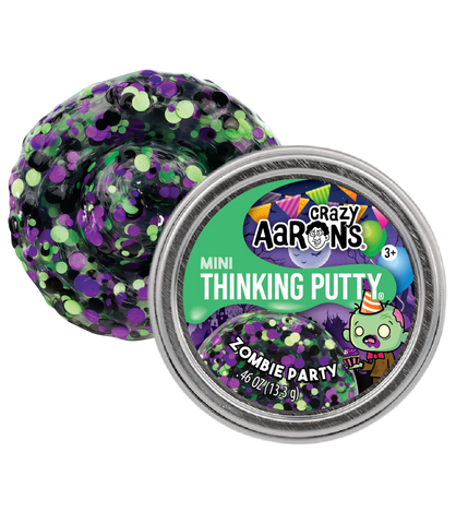Crazy Aaron's - Mini Tin- Zombie Party Thinking Putty