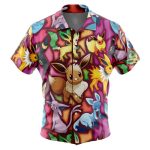 Hawaiian Shirt: Anime: Pokemon: Eveeloutions: L