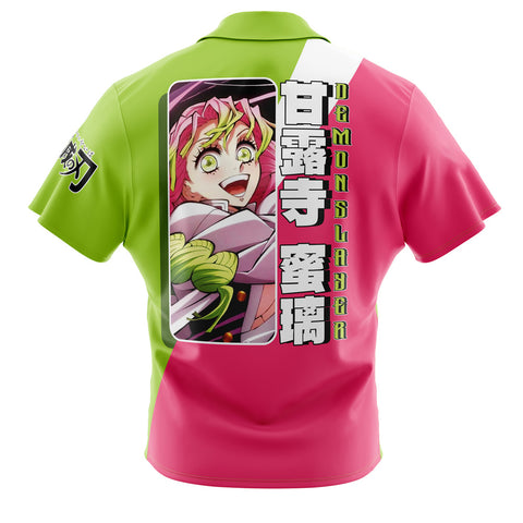 Hawaiian Shirt: Anime: Demon Slayer: Mitsuri Kanroji: XL