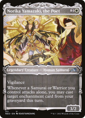 Norika Yamazaki, the Poet (Showcase Samurai) [Kamigawa: Neon Dynasty]