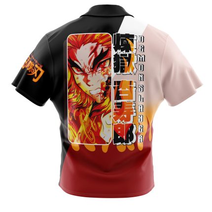 Hawaiian Shirt: Anime: Demon Slayer: Kyojuro Rengoku: L