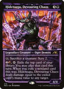 Hidetsugu, Devouring Chaos (Showcase Soft Glow) [Kamigawa: Neon Dynasty]