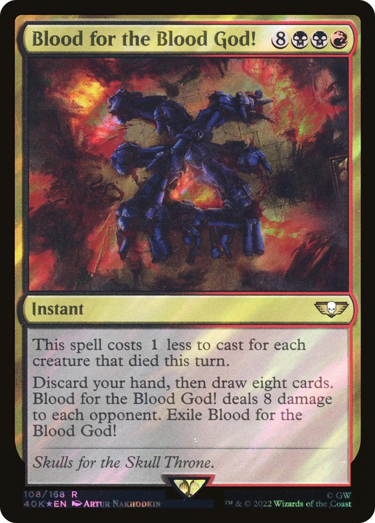 Blood for the Blood God! (Surge Foil) [Warhammer 40,000]