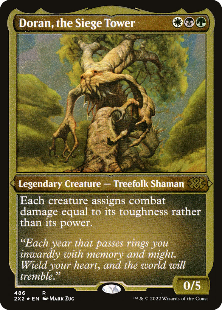 Doran, the Siege Tower (Foil Etched) [Double Masters 2022]