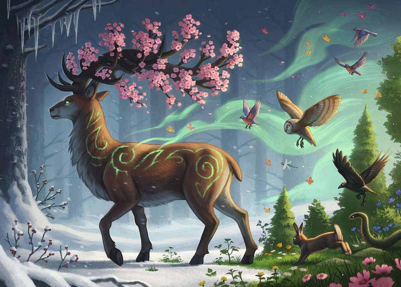 Ravensburger: 1000 Piece: Deer of Spring