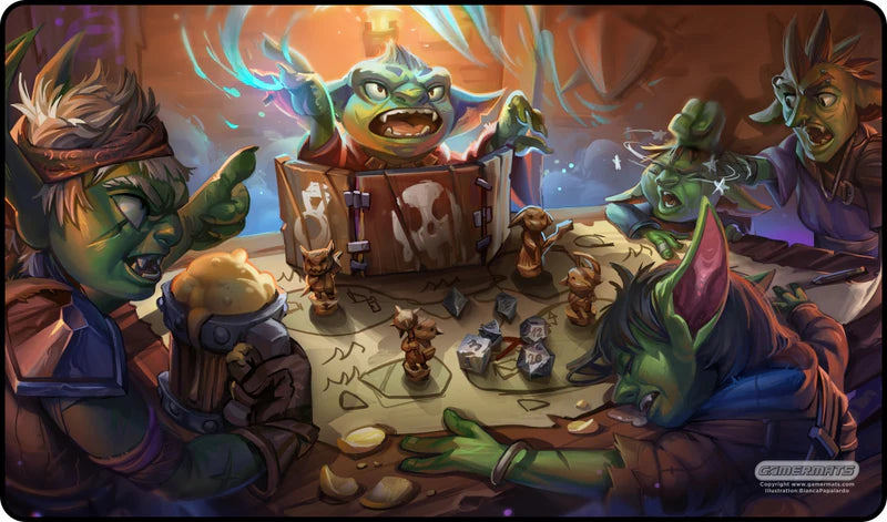 Gamermats: Goblin Game Night (Colored Stitching)