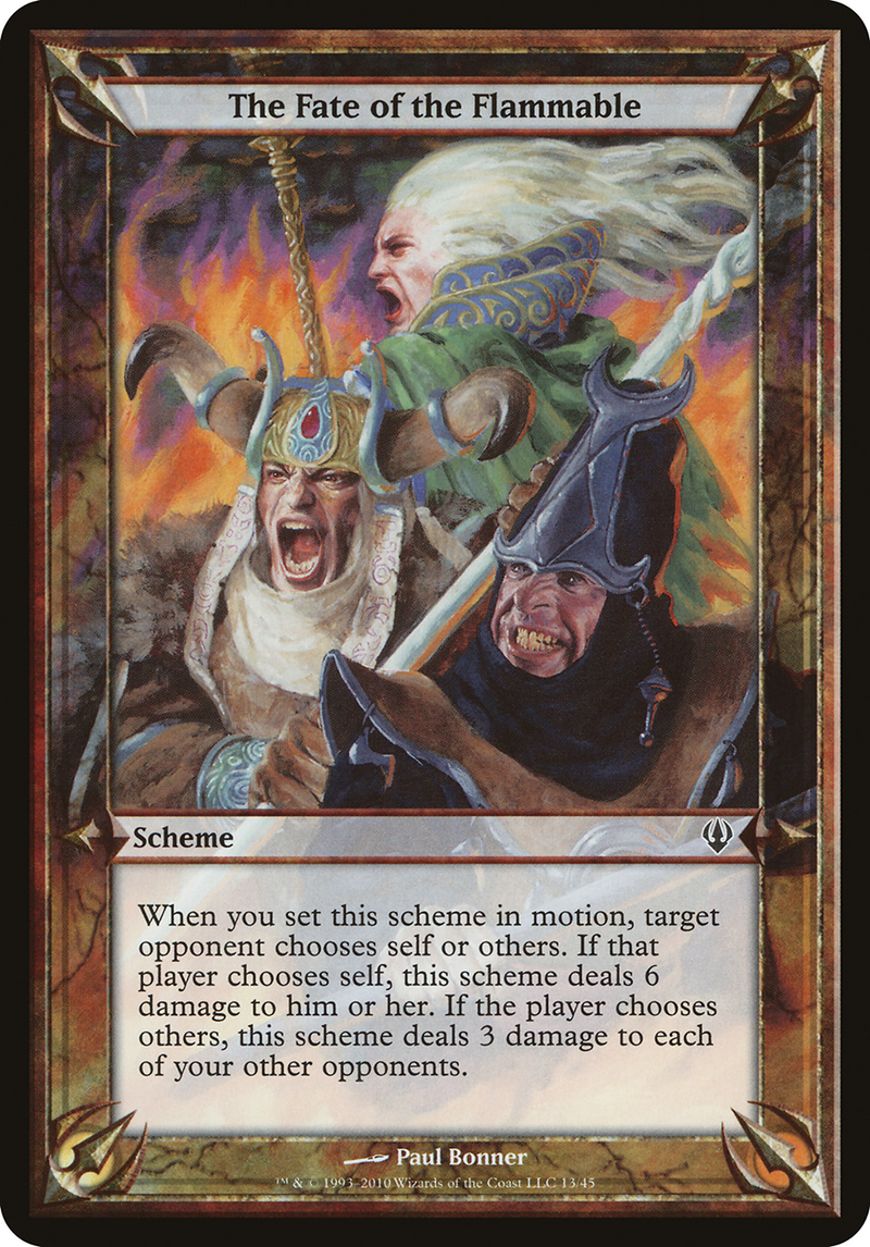 The Fate of the Flammable (Schemes) [Archenemy Schemes]