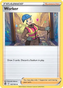Worker 167  - Reverse Holofoil SWSH12 Silver Tempest - Uncommon