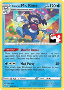 Galarian Mr. Rime  Prize Pack Series Cards - Rare
