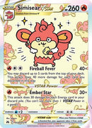 Simisear VSTAR GG37  - Holofoil Crown Zenith Galarian Gallery - Ultra Rare