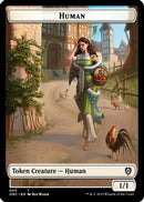 Human // Spirit Double-Sided Token [Phyrexia: All Will Be One Commander Tokens]