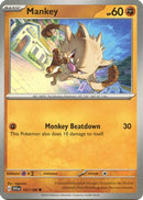 Mankey 107  - Reverse Holofoil SV01 Scarlet & Violet Base Set - Common