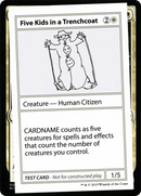 Five Kids in a Trenchcoat (2021 Edition) [Mystery Booster Playtest Cards]