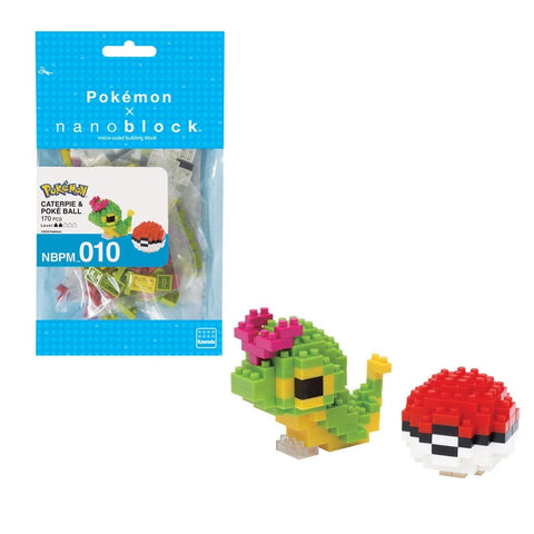 Nanoblock Pokemon: Caterpie & Poke Ball