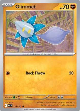 Glimmet 125/193  - Reverse Holofoil SV02 Paldea Evolved - Common