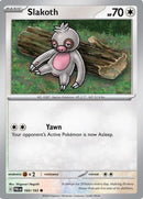 Slakoth 160  - Reverse Holofoil SV02 Paldea Evolved - Common