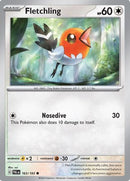 Fletchling 163  - Reverse Holofoil SV02 Paldea Evolved - Common