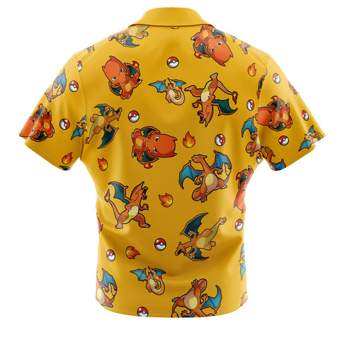 Hawaiian Shirt: Anime: Pokemon: Charizard w/ Poke Ball: M