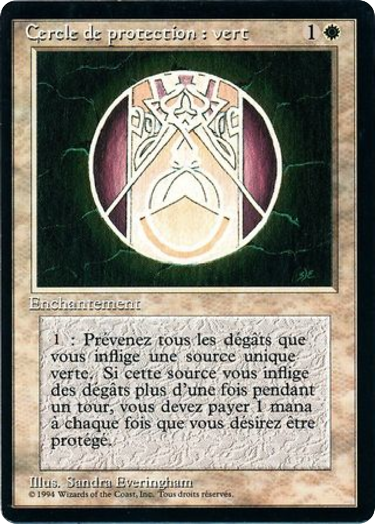 Circle of Protection: Green [Foreign Black Border]