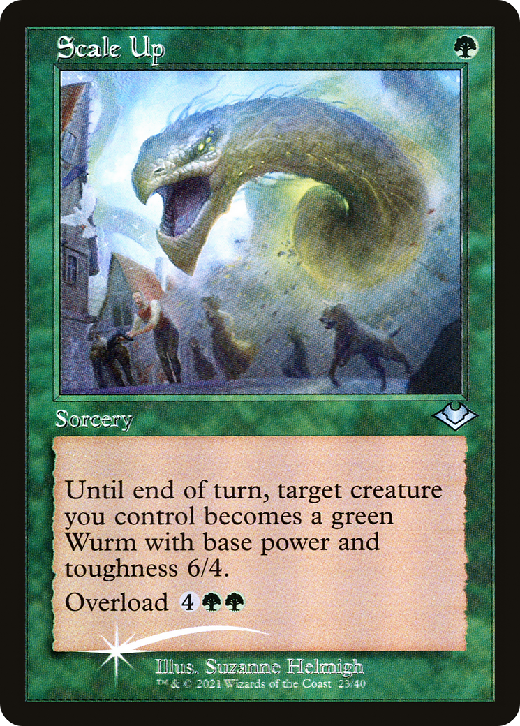 Scale Up (Retro Frame) (MH1-023) - Modern Horizons 1 Timeshifts Etched Foil