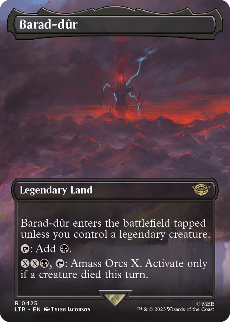 Barad-dur (Borderless Alternate Art) (425) [The Lord of the Rings: Tales of Middle-Earth]