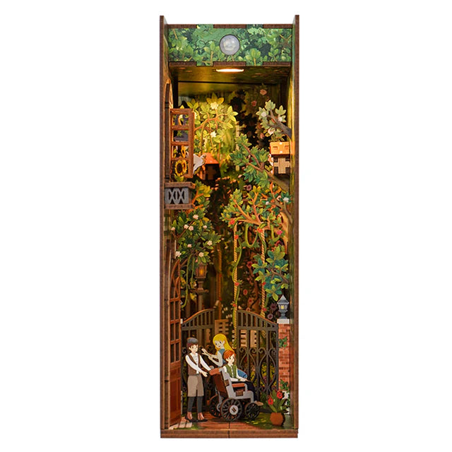 3D Wooden Puzzle: Mini Book Nook: Secret Garden