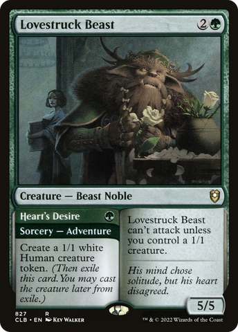 Lovestruck Beast // Heart's Desire [Commander Legends: Battle for Baldur's Gate]