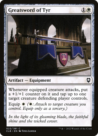 Greatsword of Tyr [Commander Legends: Battle for Baldur's Gate]