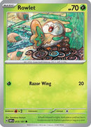 Rowlet 013  - Reverse Holofoil SV03 Obsidian Flames - Common