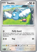 Swablu 169  - Reverse Holofoil SV03 Obsidian Flames - Common