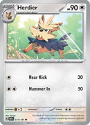 Herdier 171  - Reverse Holofoil SV03 Obsidian Flames - Common