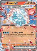 Eiscue ex 042  - Holofoil SV03 Obsidian Flames - Double Rare