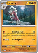 Lycanroc 117  - Reverse Holofoil SV03 Obsidian Flames - Uncommon