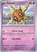 Solrock 093  - Reverse Holofoil SV03 Obsidian Flames - Uncommon